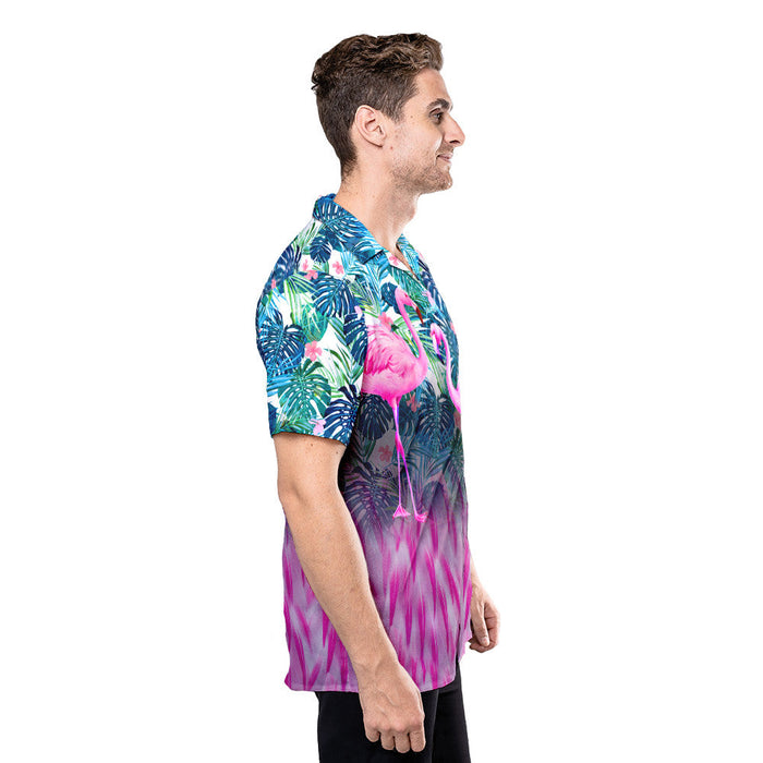 3D Flamingo Hawaii Shirt