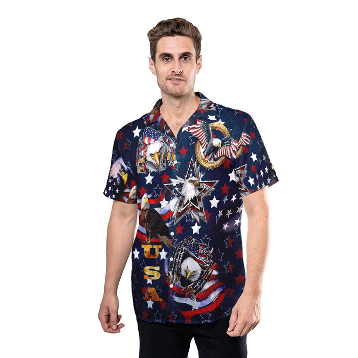 American Flag Waving On Freedom - 4th Of July 2021 Hawaiian Shirt