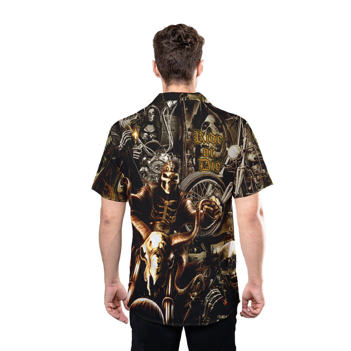 Biker Shirts - Ride Or Die, Buy Or Leave Motorcycle Trader Hawaiian Shirt