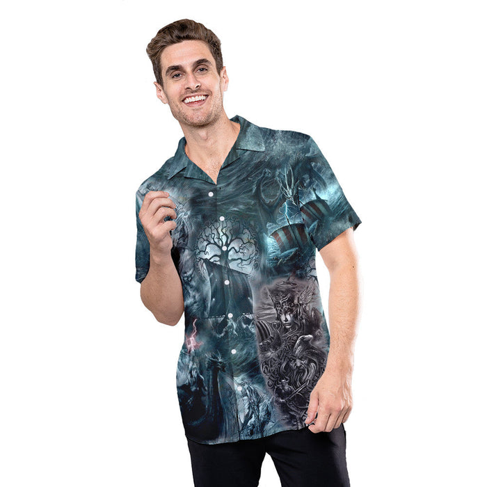 Viking Shirts - Viking Ship To The Valhalla - The Vikings Hawaiian Shirt