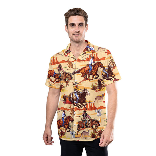 Cowboy Orange Unique Design Unisex Hawaiian Shirt