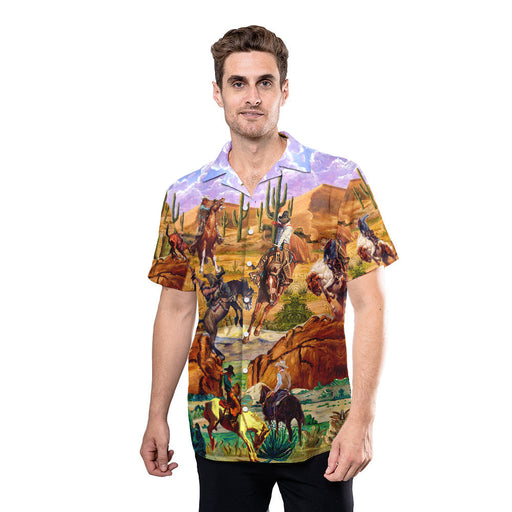 Cowboys Life By The Desert Colorful Best Unisex Hawaiian Shirt