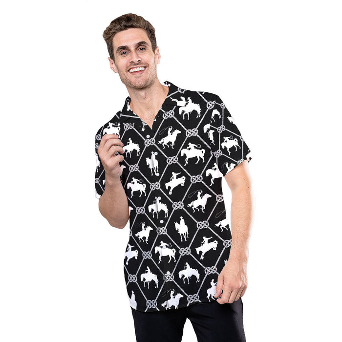 Cowboy For Vacation Colorful Unique Design Unisex Hawaiian Shirt
