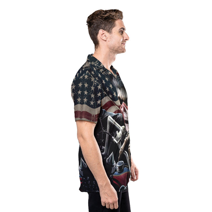 Hawaiian Motorcycle Shirts - Fastest Motorcycle Head Bone 4th Of July Hawaiian Shirt