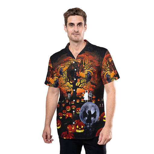 Halloween Shirt Ideas - Black Cat Halloween God Pumpkin Unique Hawaiian Shirt