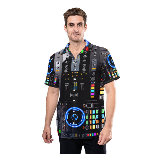 DJ Shirt - DJ Music Mixing Board Music Hawaiian Shirt