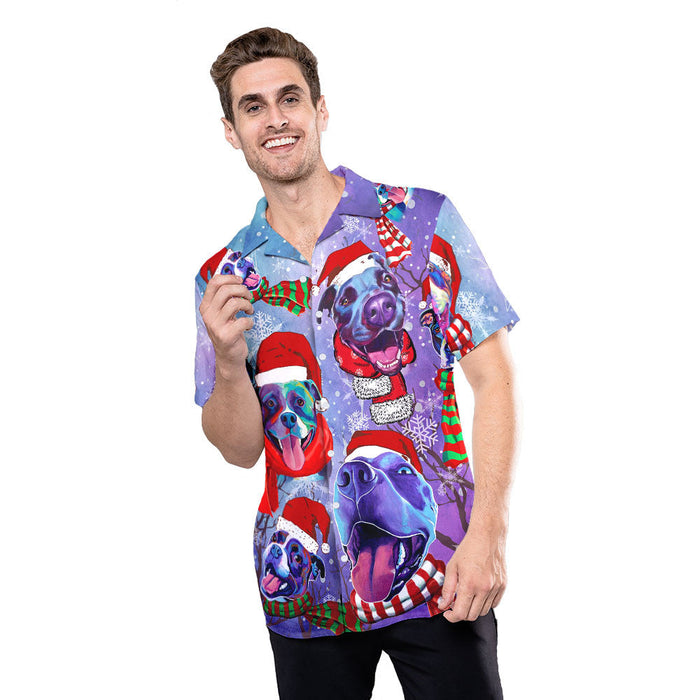 All I Want For Christmas Are Pit Bulls Hawaii Shirt