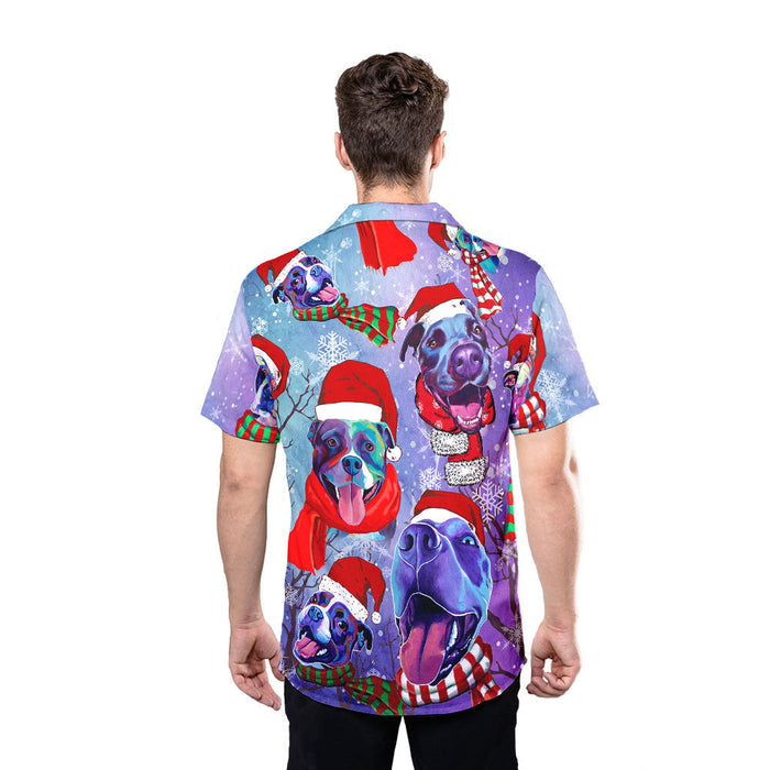All I Want For Christmas Are Pit Bulls Hawaii Shirt