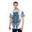 Viking Shirts - Nordic Viking Owl Tattoo Blue Color - Viking Hawaiian Shirt