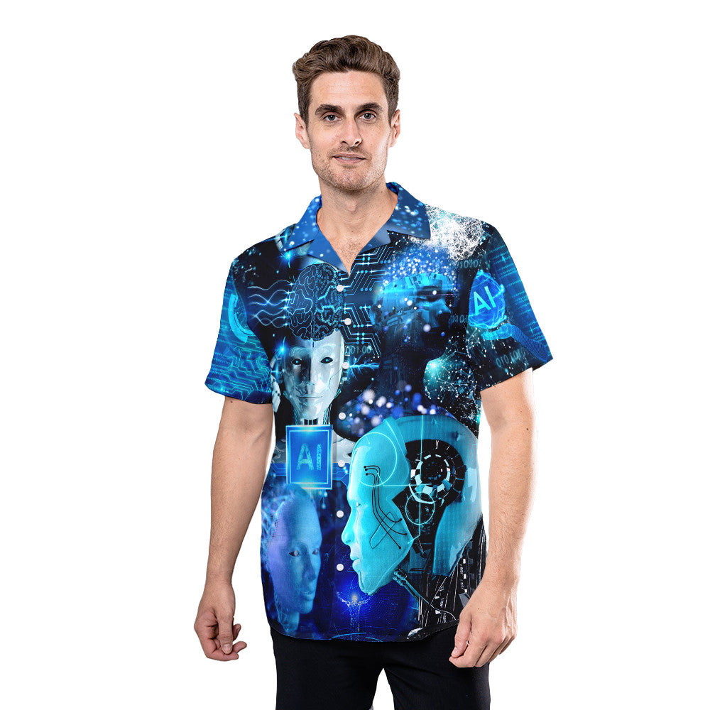 AI Is Making Our Life Easier Unisex Hawaiian Shirt
