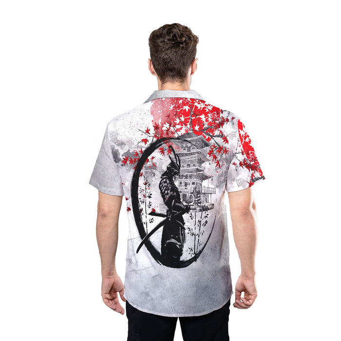 Skull Shirt - Samurai Skull Warrior Best Design Unisex Hawaiian Shirt