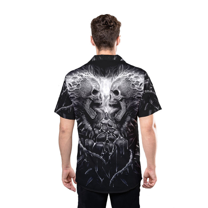Skull Shirt - Scream Skull Best Design Unisex Hawaiian Shirt