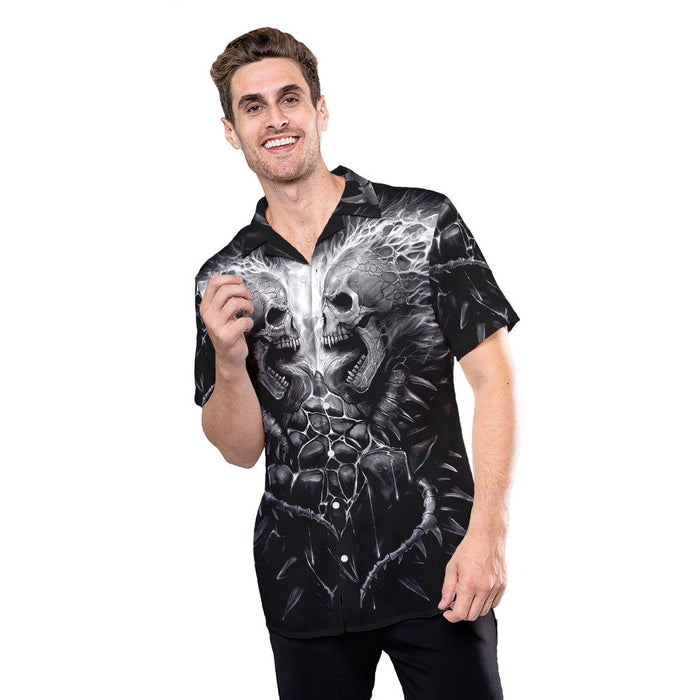Skull Shirt - Scream Skull Best Design Unisex Hawaiian Shirt