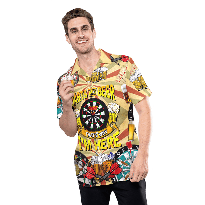 Darts And Beer 3D Hawaiian Shirt RE