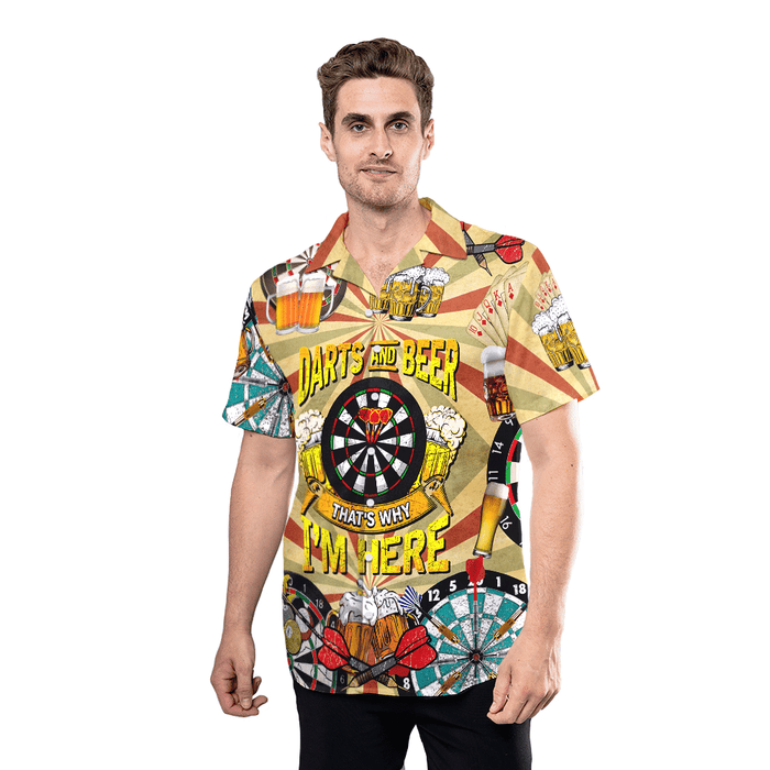 Darts And Beer 3D Hawaiian Shirt RE