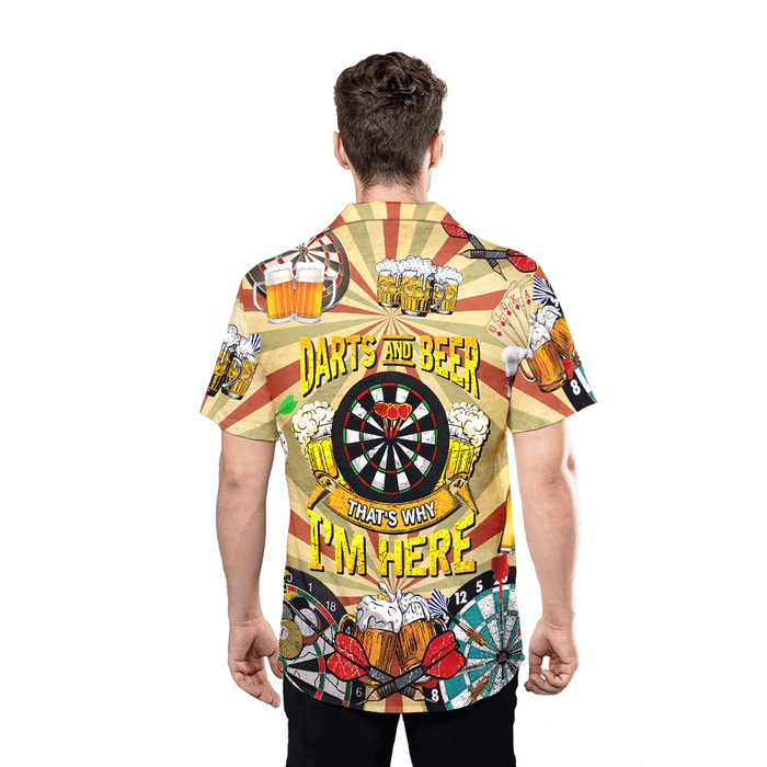 Darts And Beer 3D Hawaiian Shirt RE