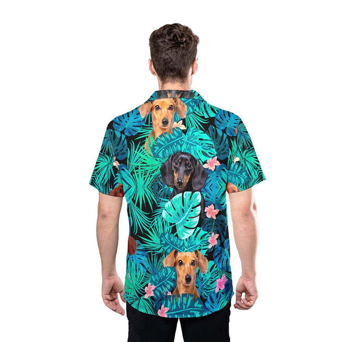 Dachshund Dog Shirt - Tropical Dog Hawaiian Shirt