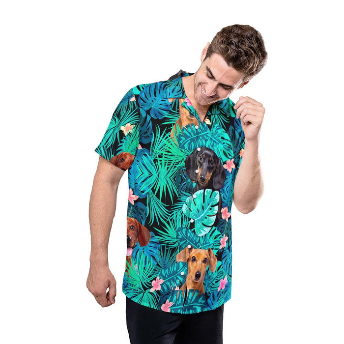 Dachshund Dog Shirt - Tropical Dog Hawaiian Shirt