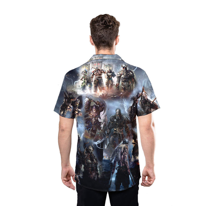 Viking Shirt - Sons of Odin Custom Hawaiian Shirt - RE