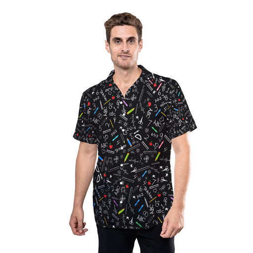 Teacher Shirt - Teacher's Name With Crayons Custom Hawaiian Shirt RE